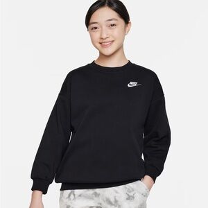 NWT— Nike Kids Black Crewneck Sweater— Size S